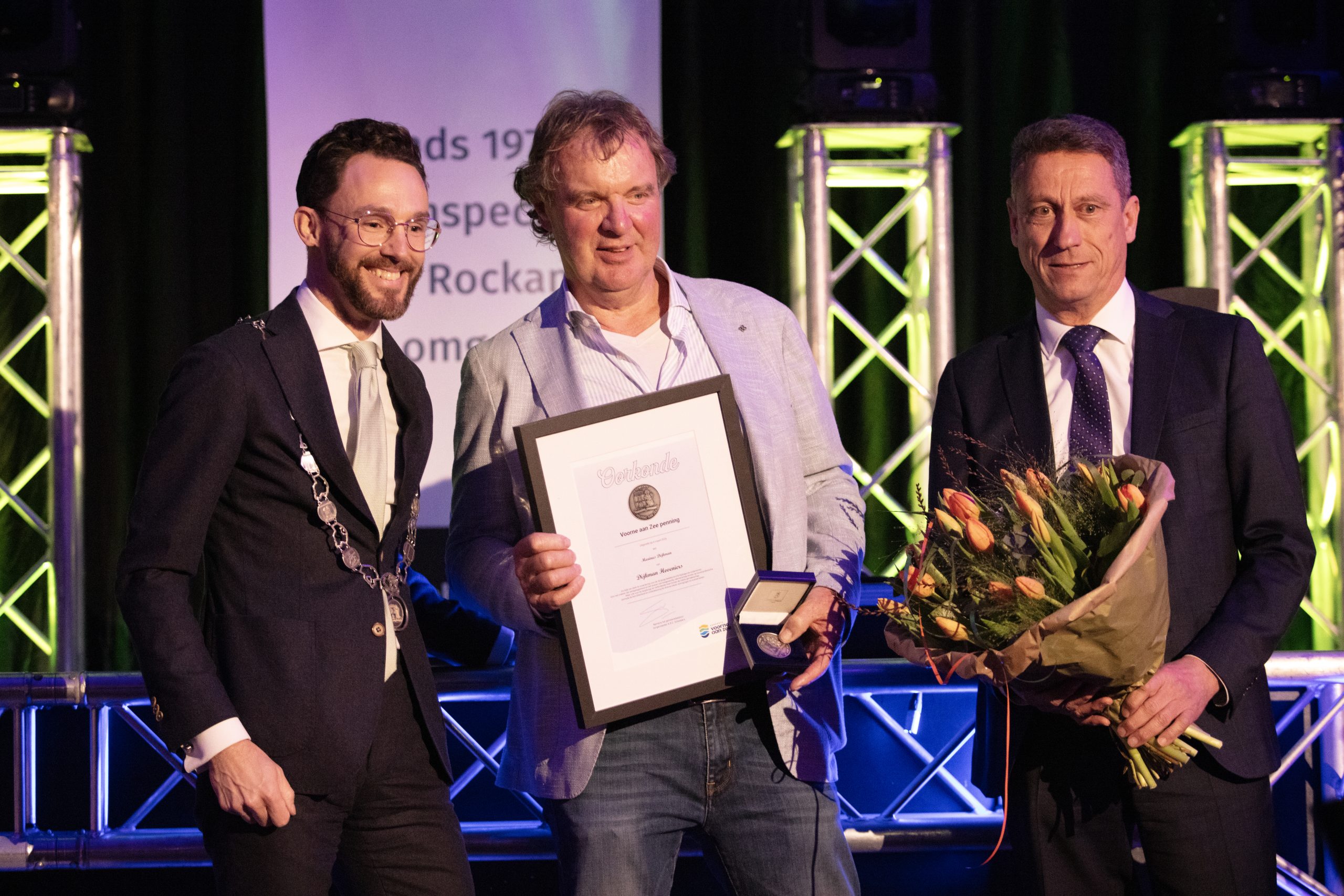 Martin Dijkman met burgemeester Martin Dijkman met burgemeester