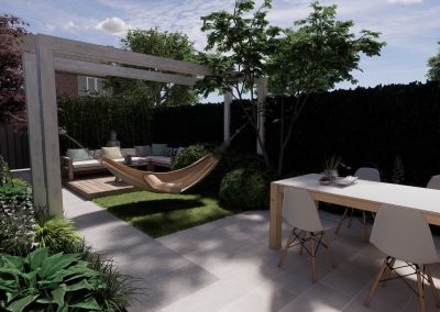 Groene tuin
