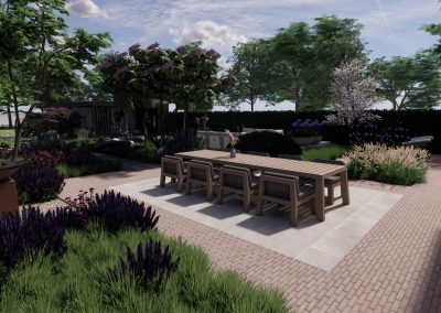 Landelijke tuinontwerp