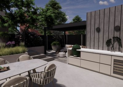 Tuinontwerp moderne tuin