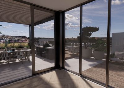 Strakke tuin (dakterras)